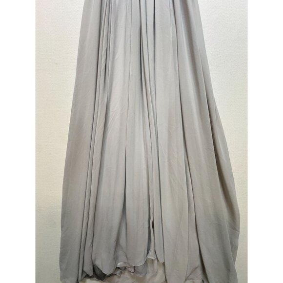 Pearl Georgina Chapman Of Marchesa Womens Formal Midi Dress Gown Sz 12 Pure Gray - Picture 13 of 13